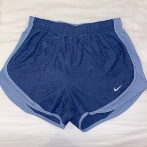 Nike Womens Dri-FIT Tempo Running Shorts - Heathered Blue